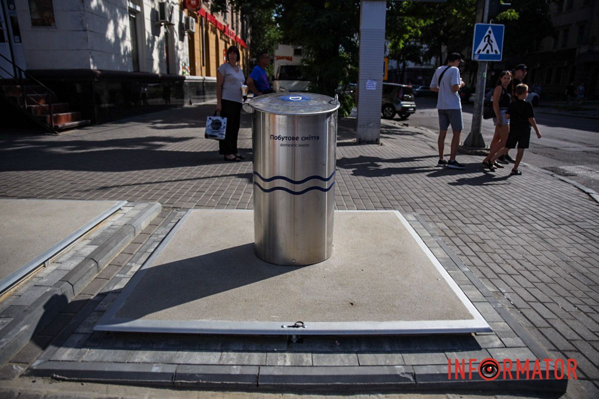 У центрі Дніпра з’явились підземні сміттєві контейнери: скільки це коштувало місту 6