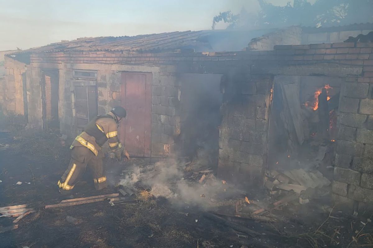 В результате атаки разрушен частный дом