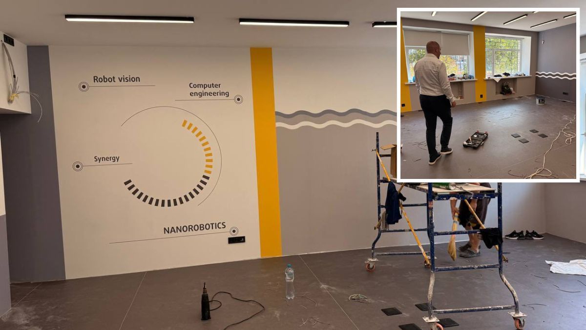 У Дніпрі ремонти приміщень для нових лабораторій мехатроніки в школах №42 та №142 вийшли на фінальний етап