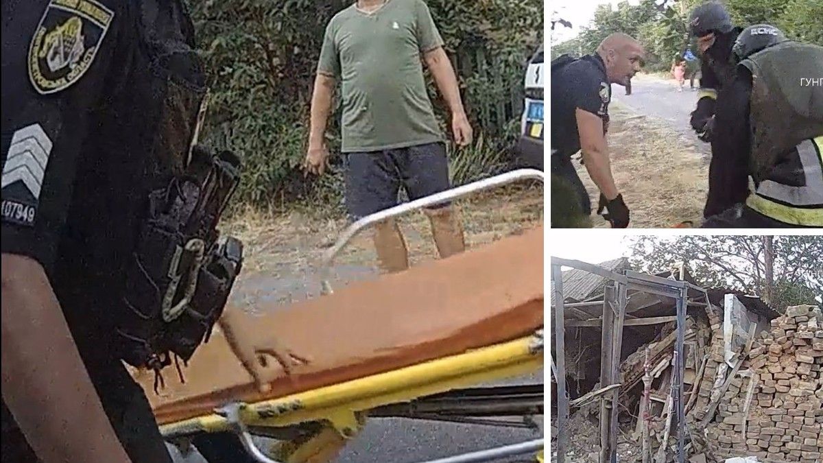 Ворог обстріляв Нікополь: відео порятунку пораненого чоловіка