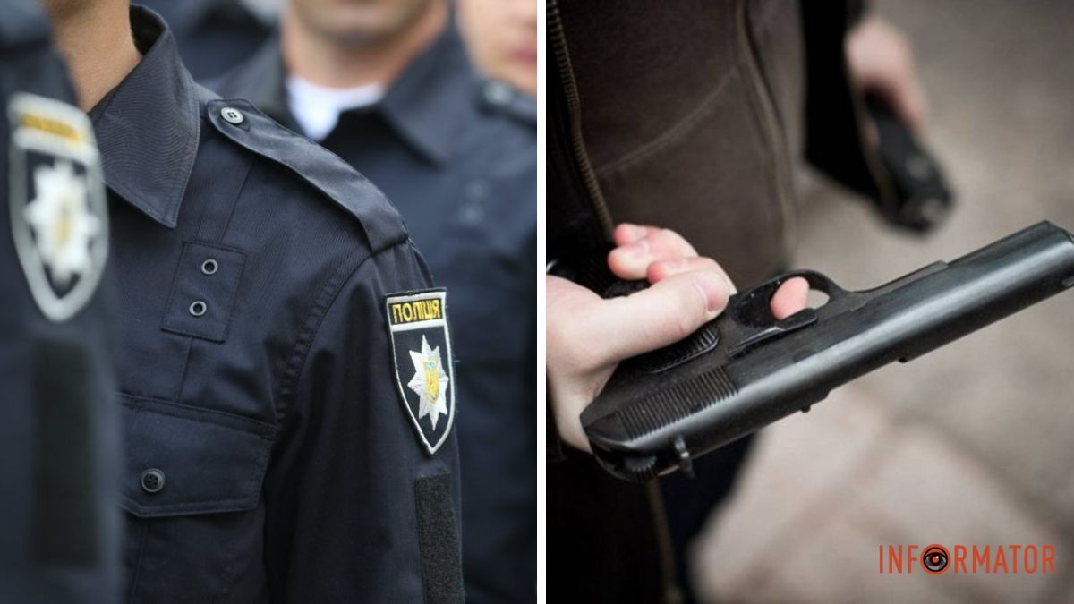 В Кривом Роге на остановке мужчина угрожал прохожим оружием