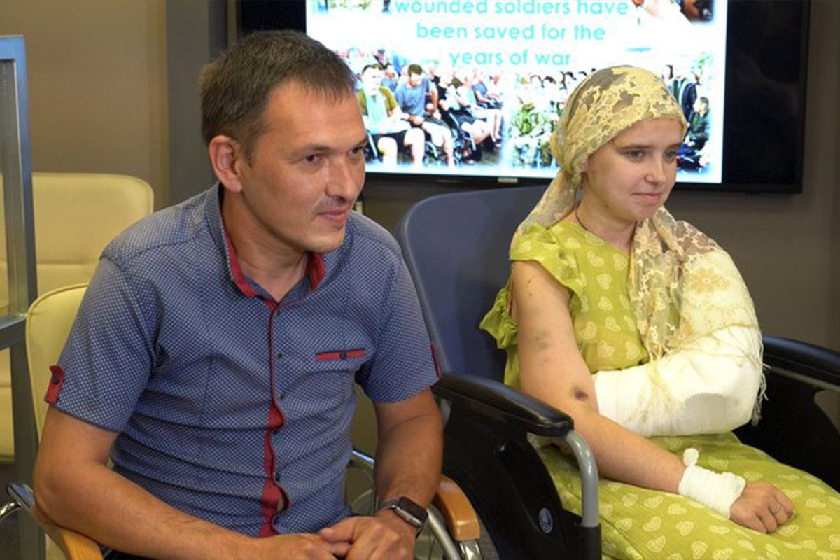 Поранена вагітна з чоловіком