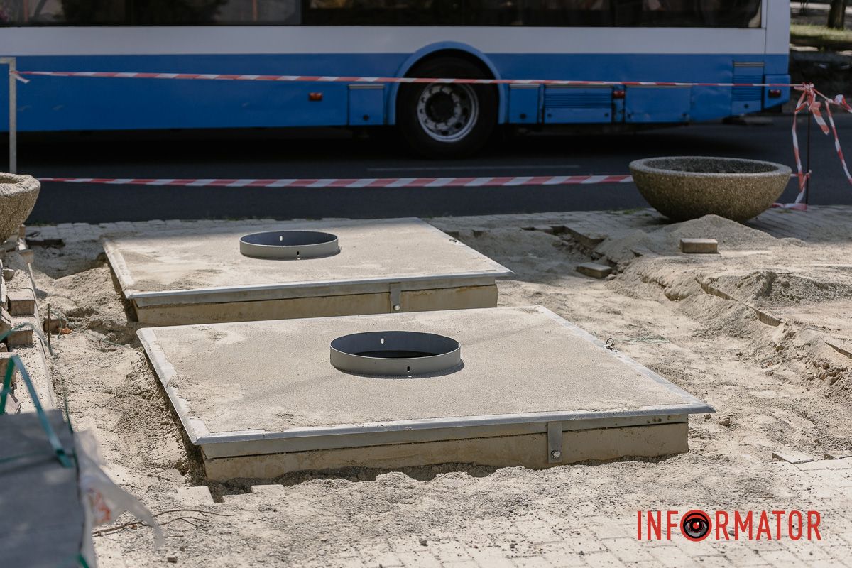 У Дніпрі на проспекті Дмитра Яворницького з’явилися підземні баки 2