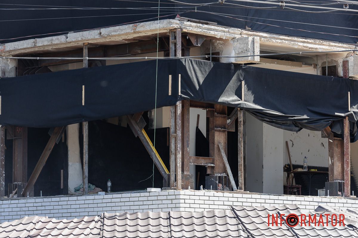 В Днепре продолжается капитальный ремонт общежития №2, едва не ушедшего под землю в 2019 году 10
