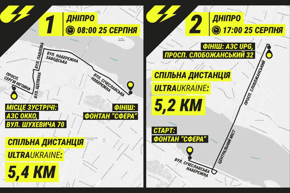 Забег UltraUkraine состоится в Днепре 25 августа