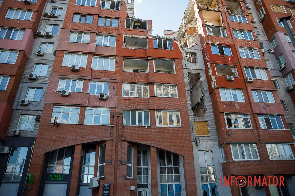Він постраждав під час російської ракетної атаки 28 червня 2024 року Пошкоджений ракетою будинок на Виконкомівській у Дніпрі хочуть відновити за понад 49 мільйонів гривень 2