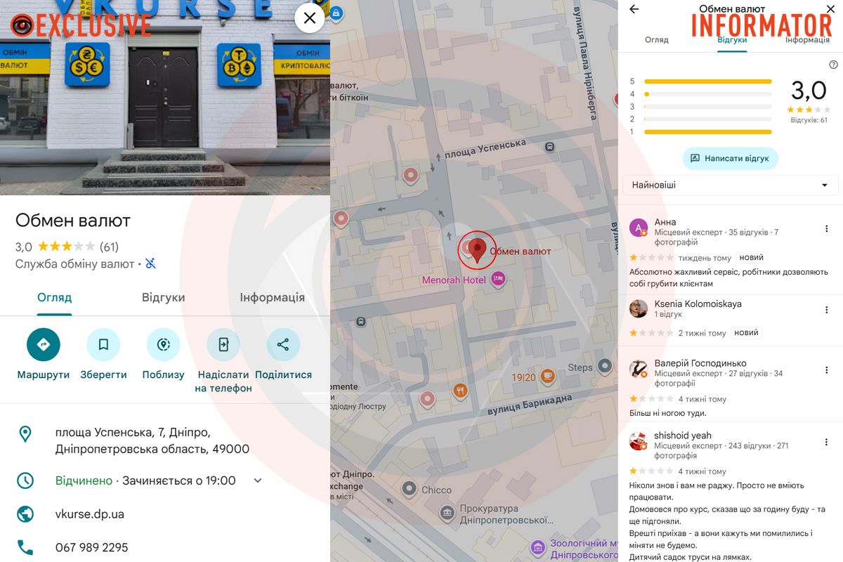 Топ обмінників Дніпра: яким закладам у центрі довіряють містяни 13