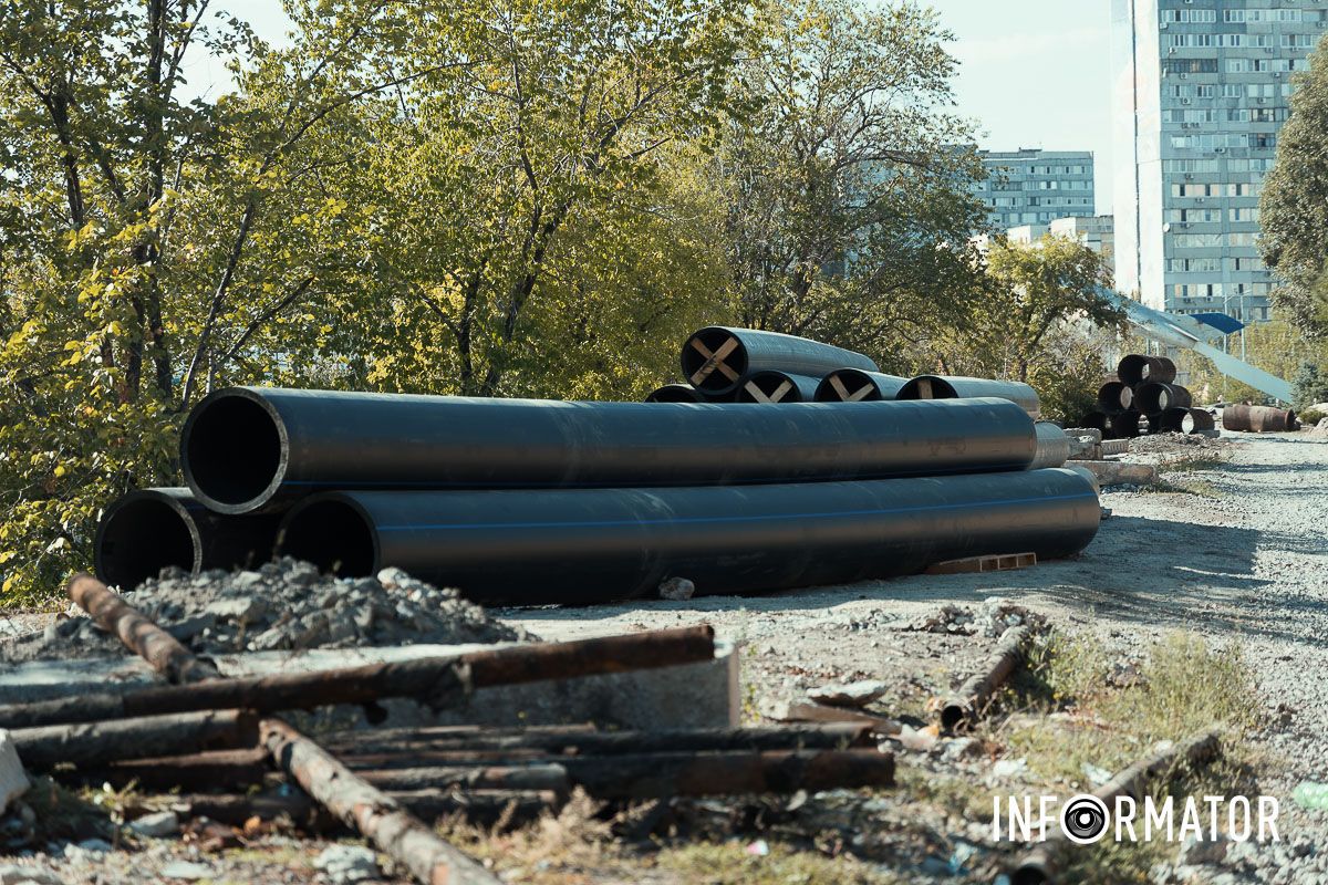 Производитель работ – ЧП «Новая» Это Hennessy или капучино: в Днепре завершают реконструкцию водопровода за 139 миллионов гривен по Солнечной Набережной 5