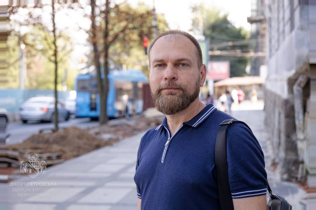Главный архитектор Днепра Дмитрий Волык Центральный проспект Днепра постепенно меняется: еще одну локацию безбарьерного маршрута проверили на удобство 3