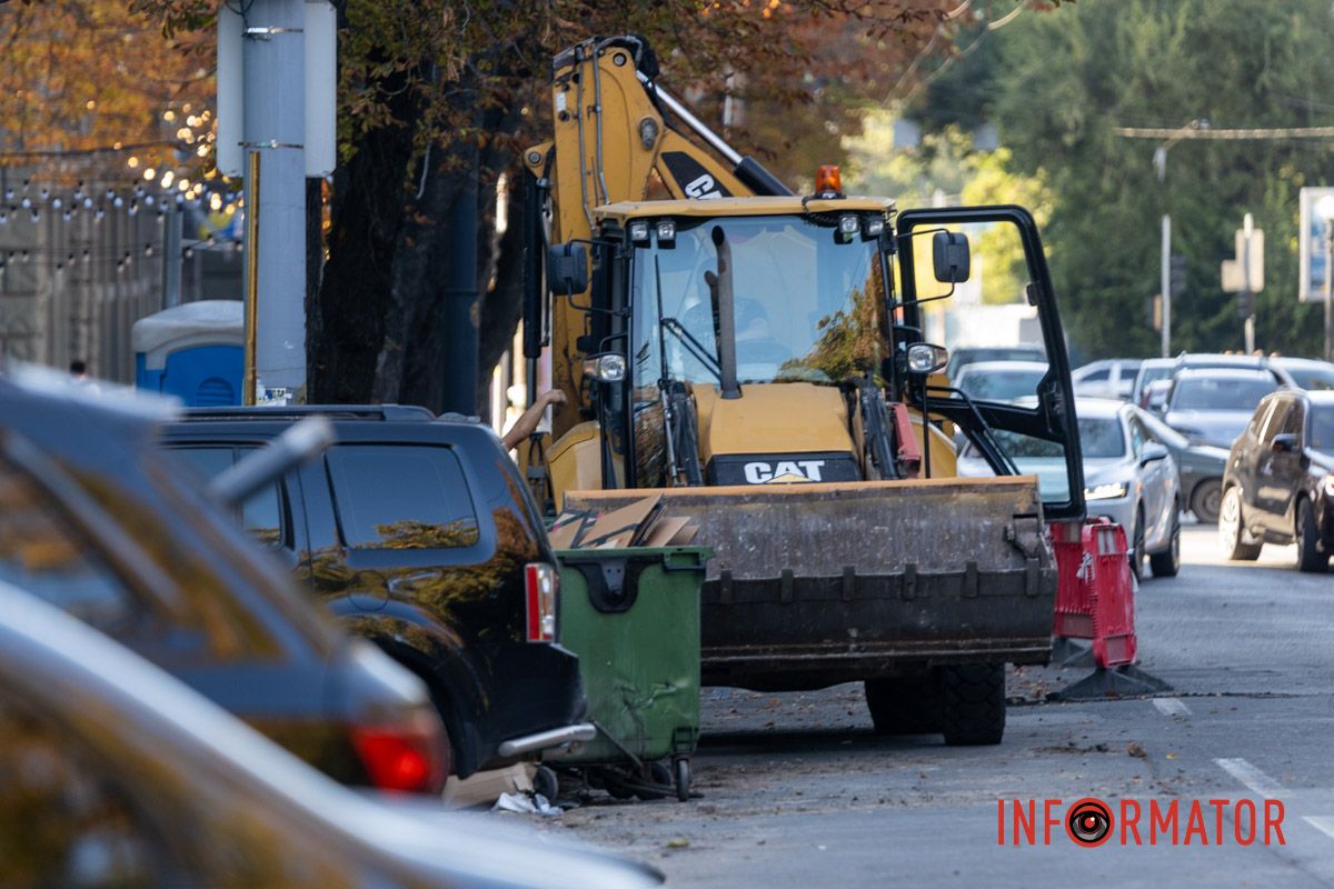 Разрыт центр и песчаные тропы: в Днепре на проспекте Яворницкого начали новый участок создания маршрута безбарьерности 4