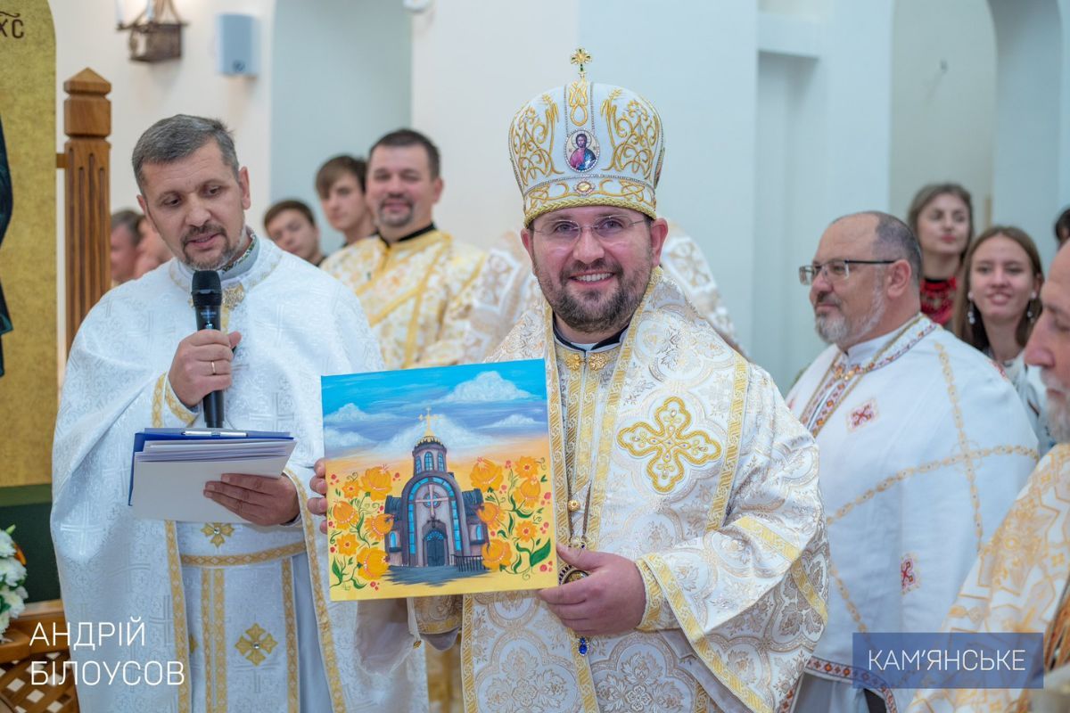 В Каменском провели посвящение построенного храма Преображения Господня Украинской Греко-Католической церкви