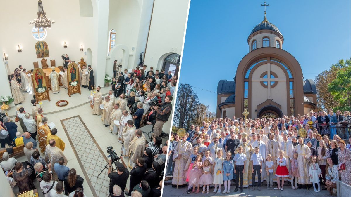 У Кам’янському освятили побудований храм Преображення Господнього Української Греко-Католицької церкви