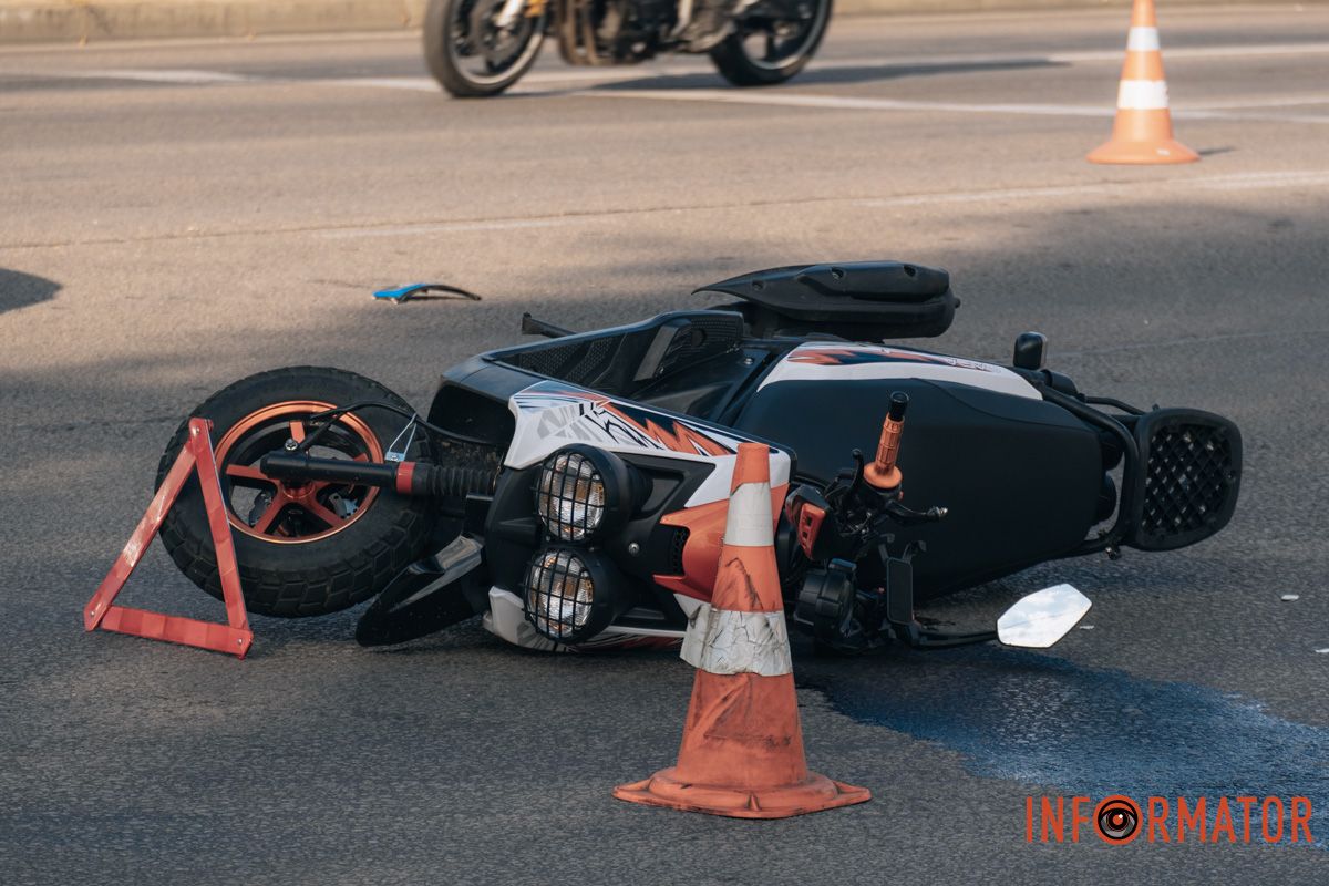 Пошкоджений скутер Пошкоджений скутер