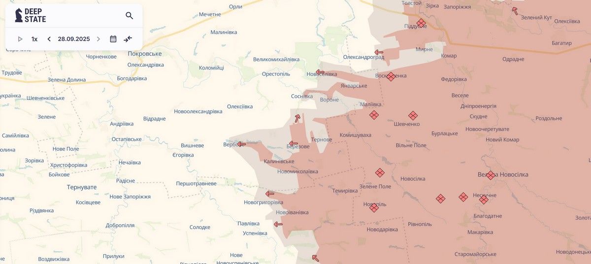 Війська рф просунились поблизу Вербового та Березового у Дніпропетровській області