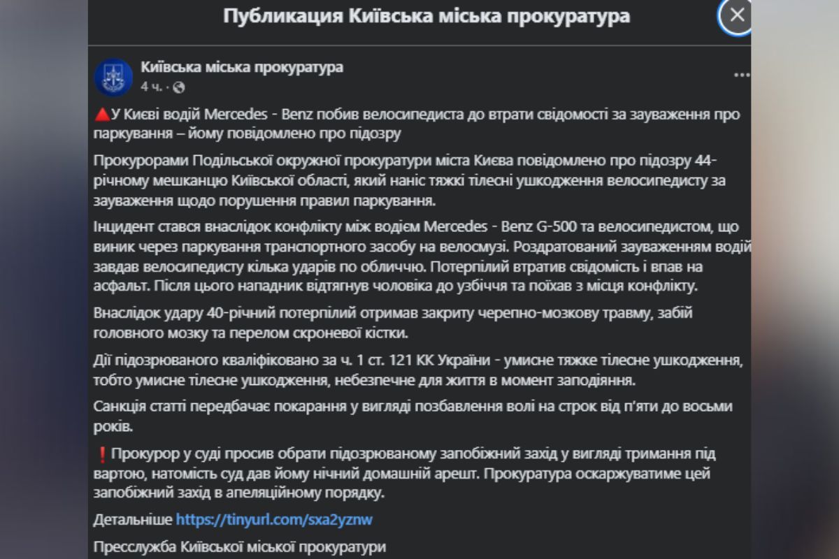 Водитель Mercedes получил домашний арест