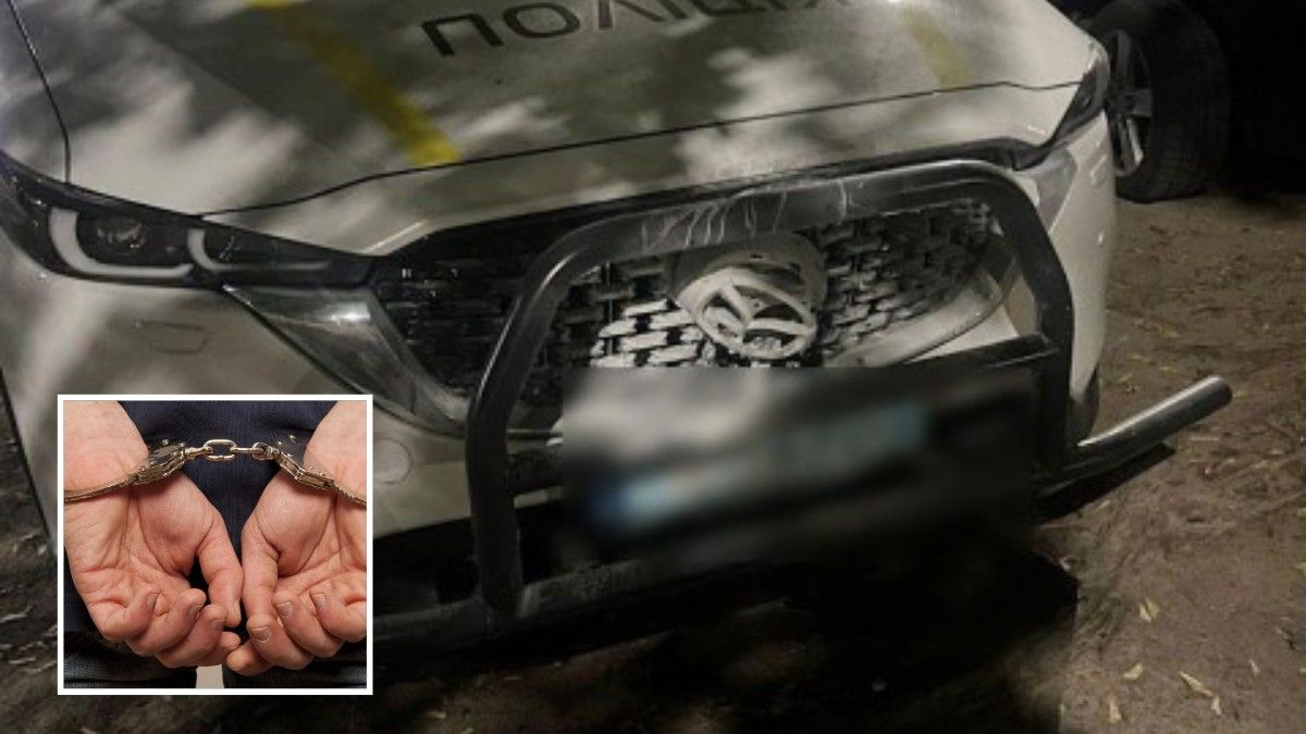 У Дніпрі чоловік підпалив поліцейську машину