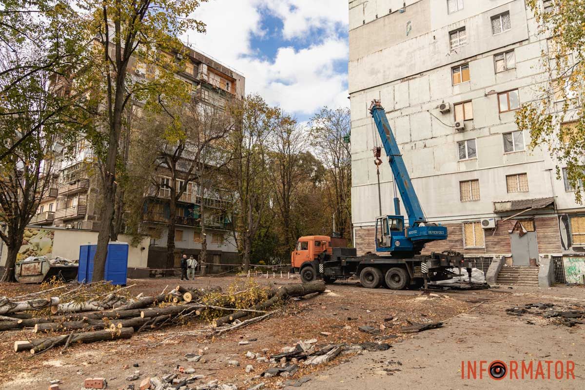 Был разрушен технический этаж Был разрушен технический этаж