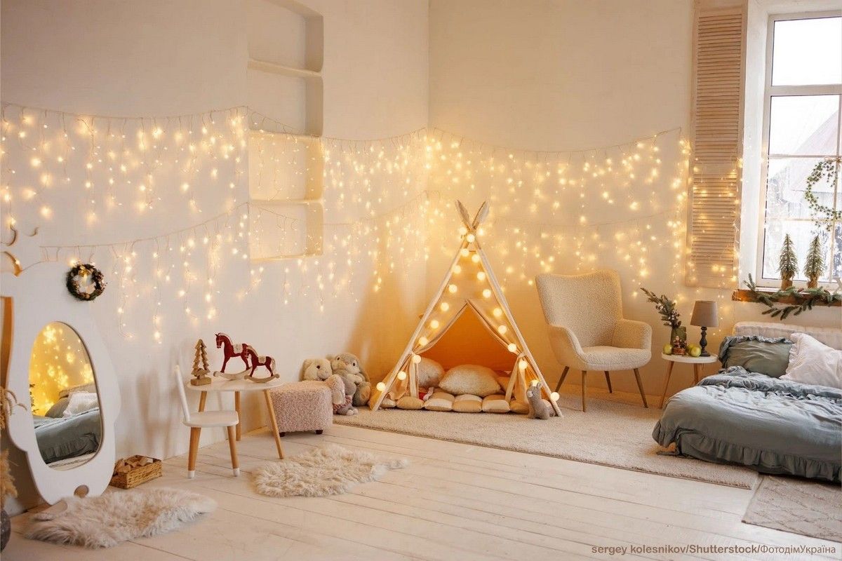 От спальни до террасы: как использовать гирлянды в любом уголке дома 2