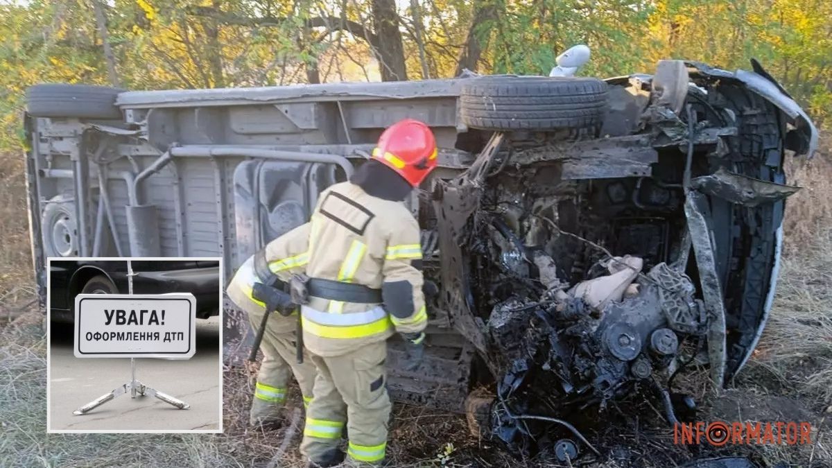 У Дніпропетровській області Nissan вилетів в кювет та перекинувся на бік: 33-річна жінка в лікарні