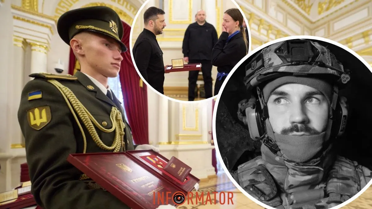 «Воїн із найвищою нагородою»: Володимир Зеленський вручив орден «Золота Зірка» дружині загиблого Героя України Кирила Ульмана
