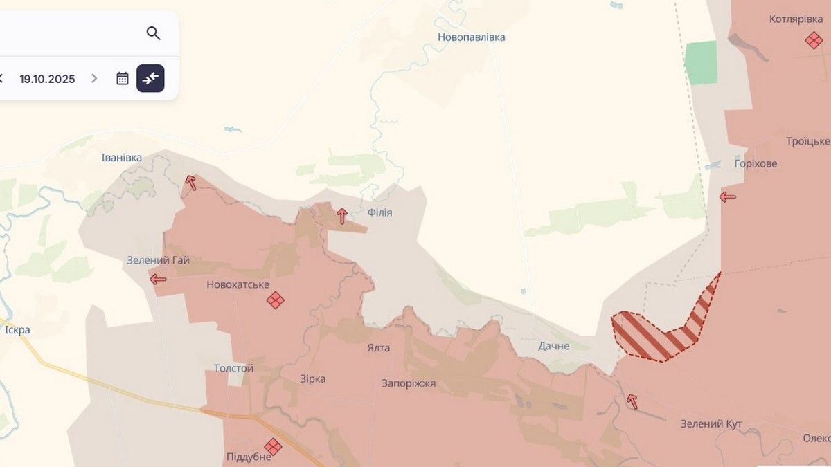 Враг продвинулся возле Филиала и Дачного Враг продвинулся возле Филиала и Дачного