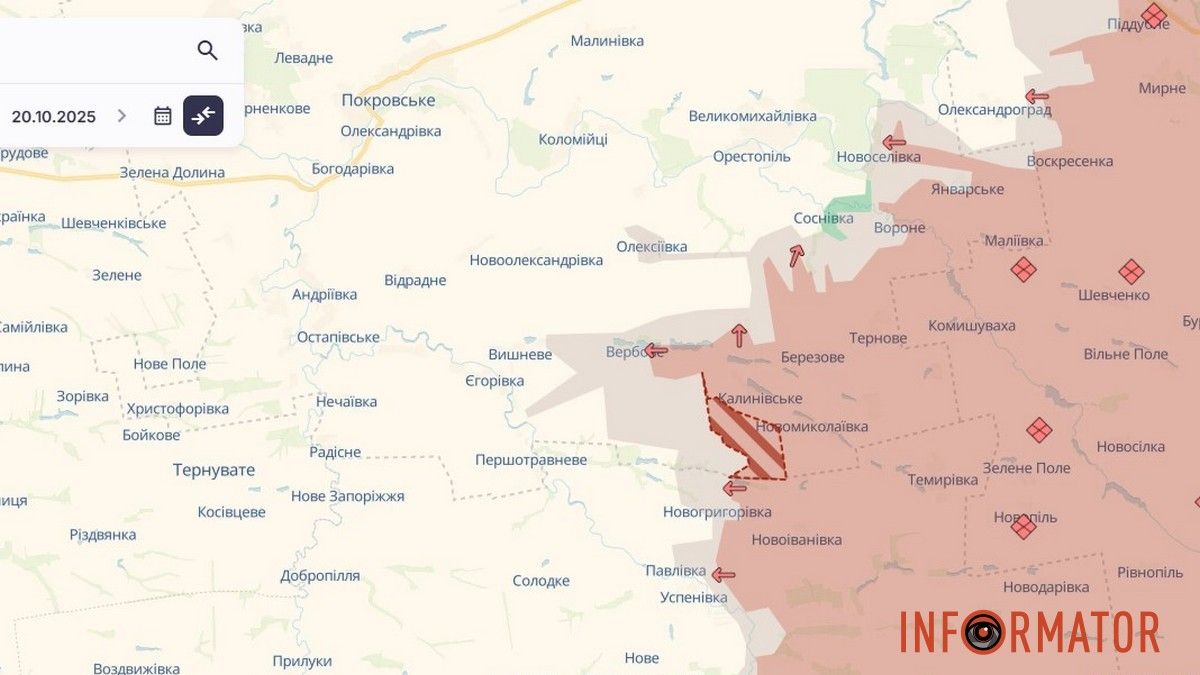 Ворог просунувся біля Новомиколаївки та Калинівського Ворог просунувся біля Новомиколаївки та Калинівського