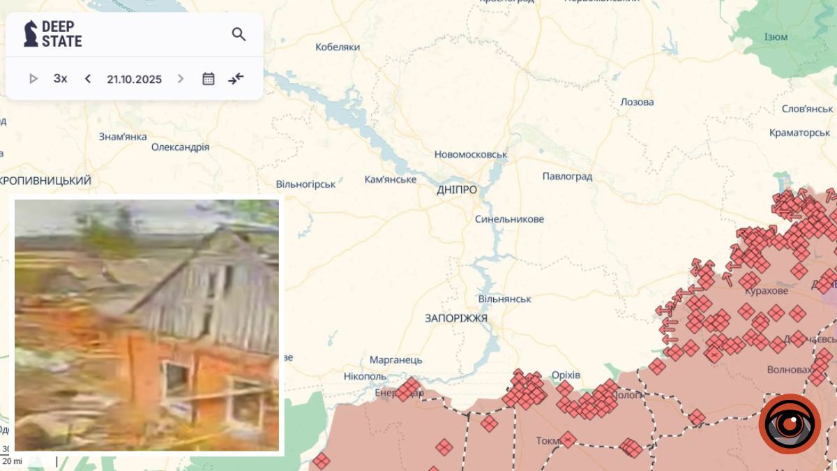 Ворог просунувся біля Іванівки, також зросла «сіра зона» біля Єгорівки та Першотравневого Дніпропетровської області – DeepState