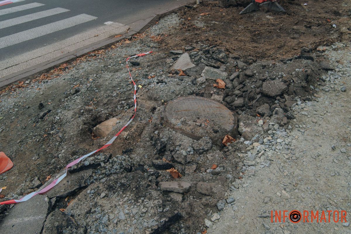 Залишилась огорожа: у Дніпрі на Яворницького перерили тротуар 5