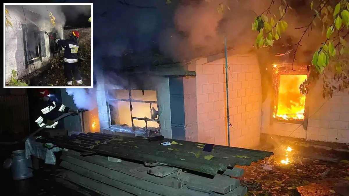 В Днепропетровской области горел жилой дом