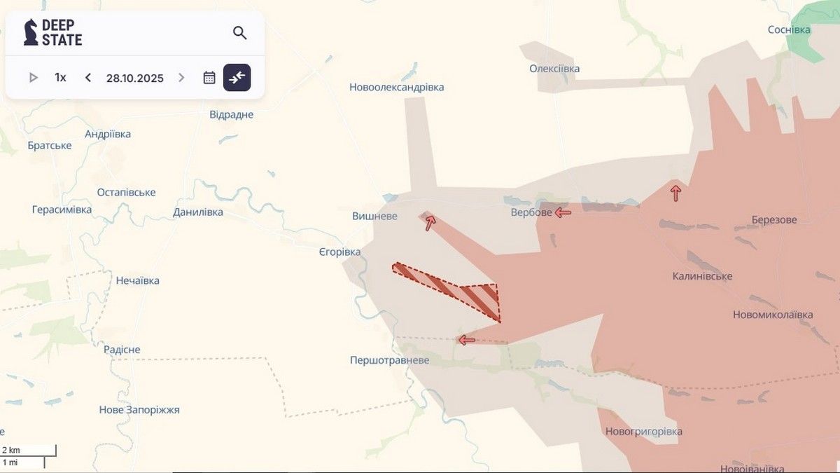 Ворог просунувся у напрямку Привілля, що біля Єгорівки Ворог просунувся у напрямку Привілля, що біля Єгорівки