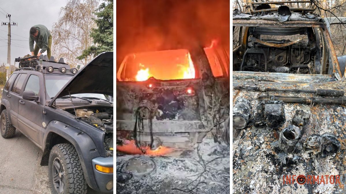 "Згоріло абсолютно все повністю, окрім мене": військкор Шевельов з Дніпра потрапив під ворожу атаку, знищені його автівка та майно