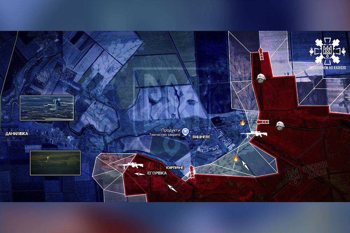 Мапа фронту в Дніпропетровській області Мапа фронту в Дніпропетровській області