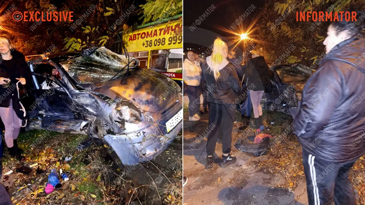 В Днепре на Большой Диевской столкнулись Daewoo и Opel: пострадали две женщины