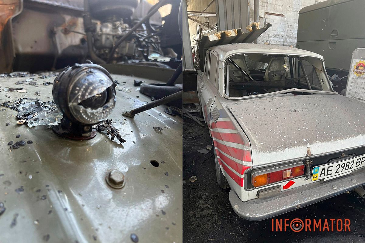 Повреждены из-за вражеской атаки транспортные средства Министерство внутренних дел 1