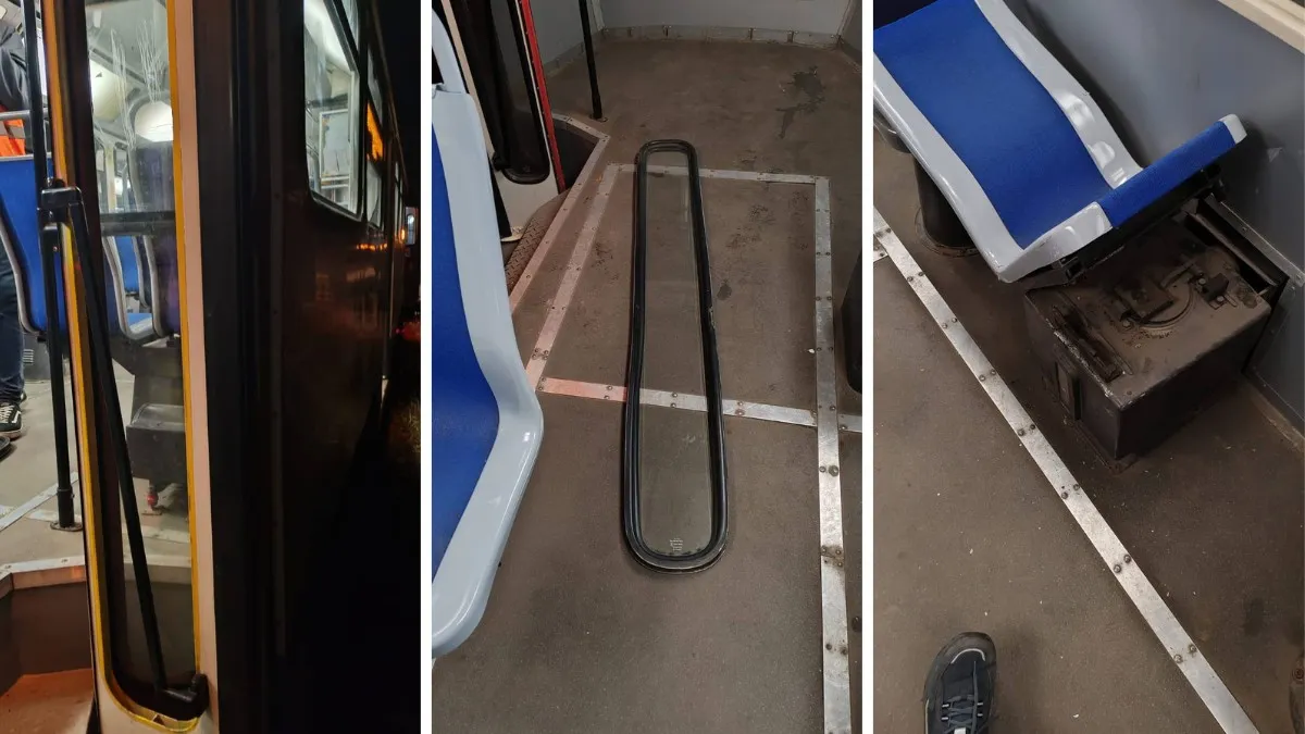 Розбили скло і зламили сидіння: у Дніпрі підлітки потрощили вагон трамвая №11