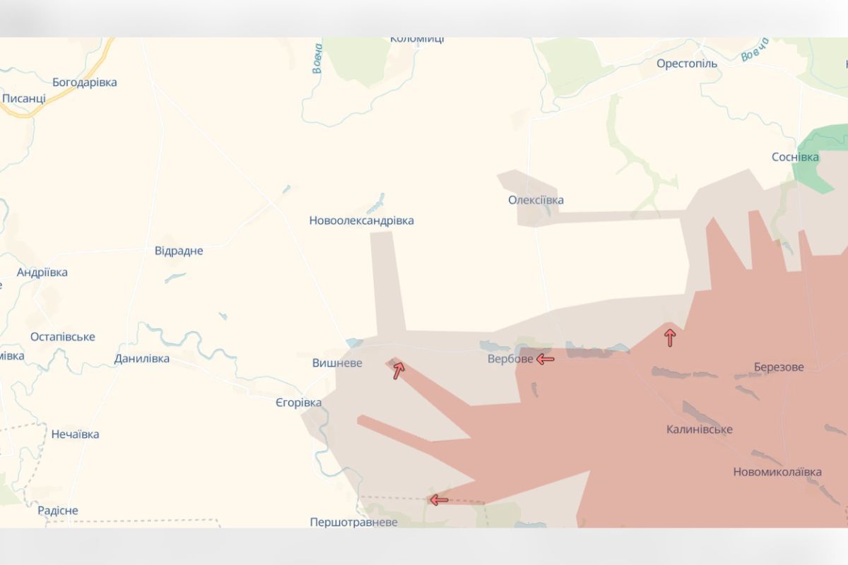 Олександрівський напрямок. Дані DeepState Олександрівський напрямок. Дані DeepState