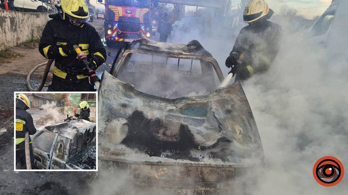 У Дніпрі на вулиці Яхненківській загорівся ЗАЗ: вогонь повністю знищив авто