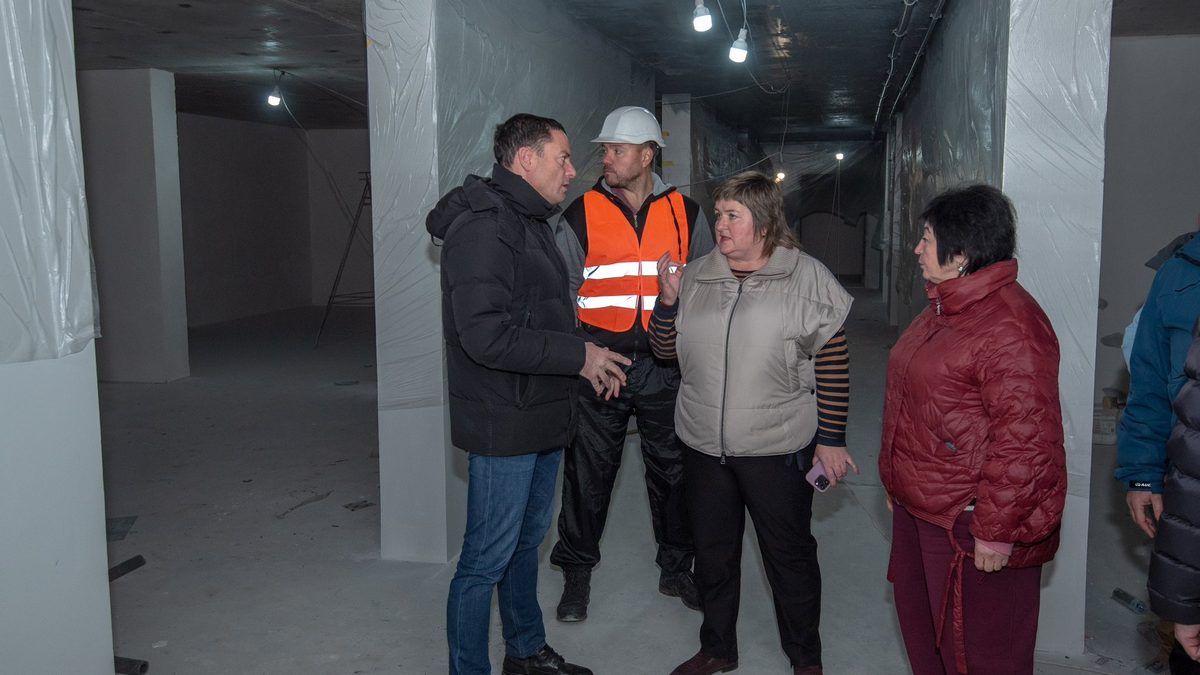 Міський голова Кам’янського проінспектував хід будівництва укриття для Ліцею №22