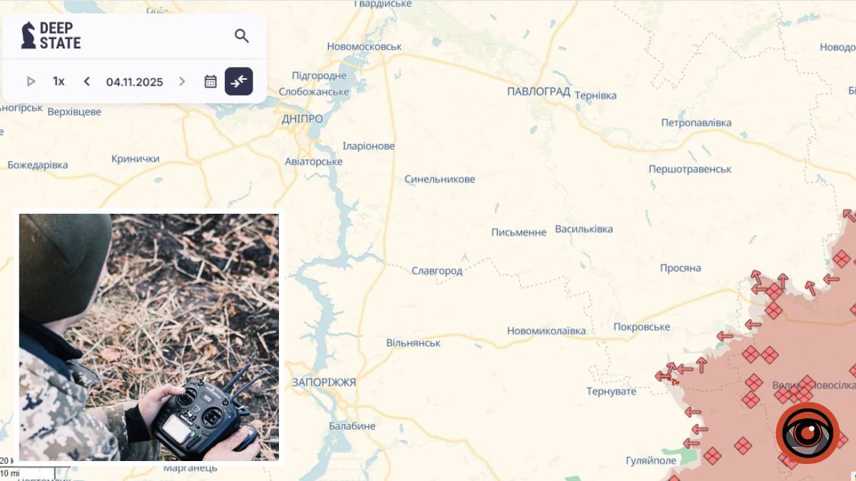 Армія рф просунулася в районі Привілля Дніпропетровської області – DeepState