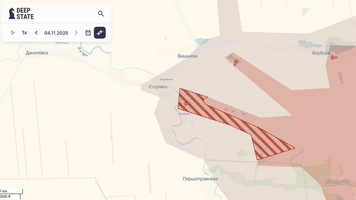 Ворог просунувся у напрямку Привілля у Дніпропетровській області
