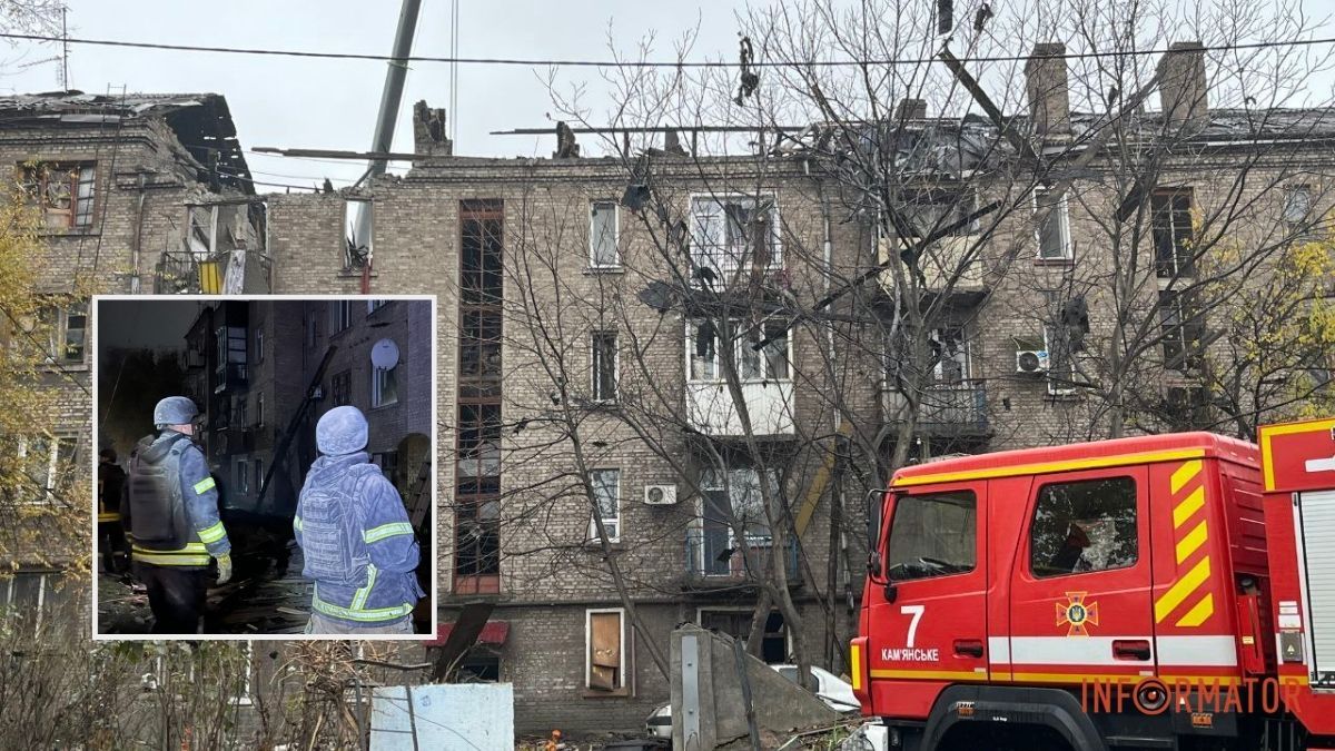 Нічна масована атака на Кам’янське: з-під завалів дістали тіло загиблого