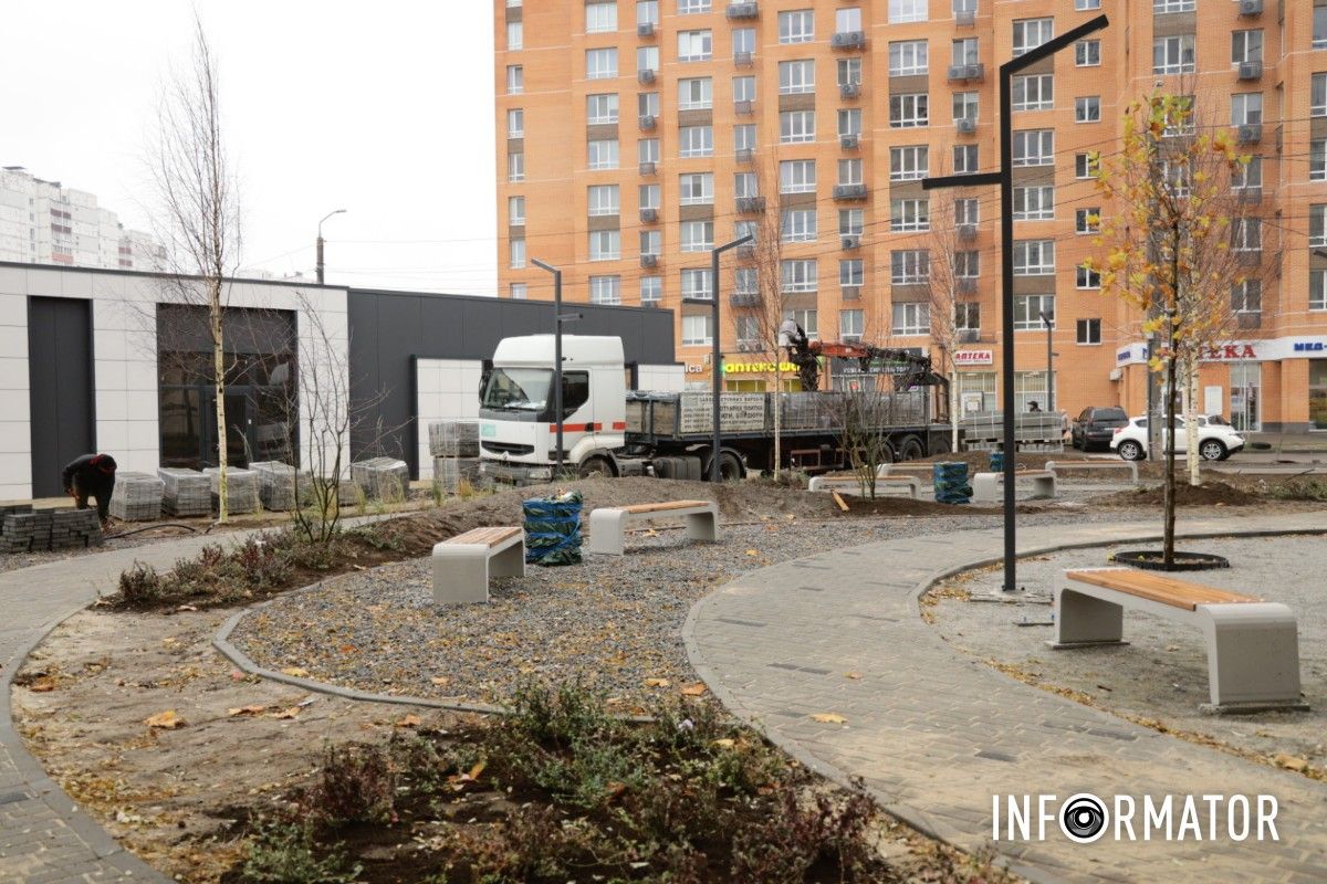 На території вже висадили зелені насадження 