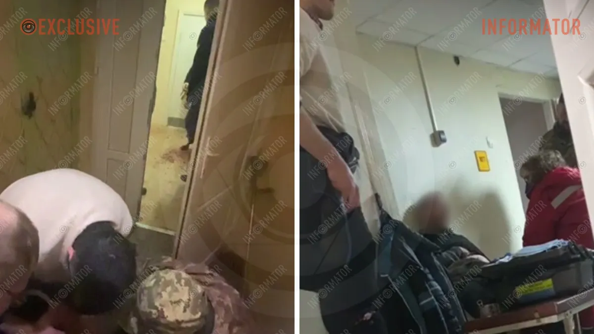 "Совершил самоувечье": в ТЦК отреагировали на видео с истекавшим кровью в Днепре мужчиной