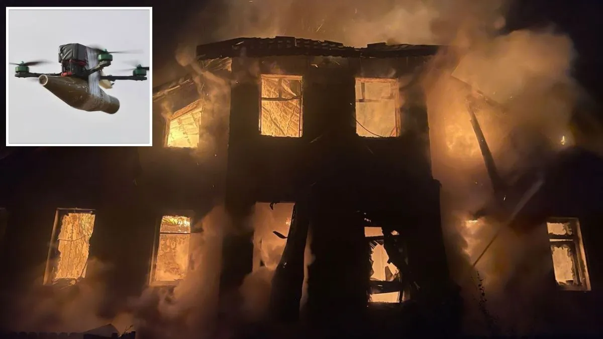 Враг атаковал Днепропетровскую область артиллерией и дронами: загорелись храм и дом, повреждено здание банка