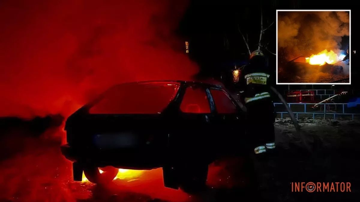 У Дніпрі на Василя Грунтенка палав ВАЗ: подробиці від рятувальників