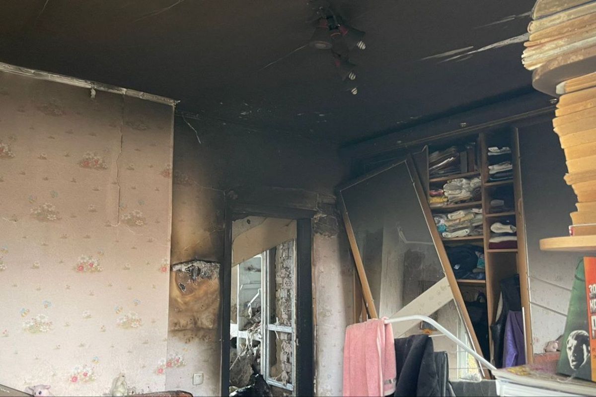 Наслідки пожежі всередині