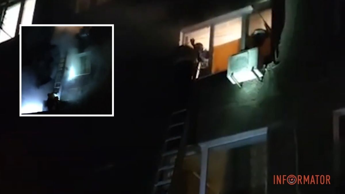 У Дніпрі на Козака Мамая виникла пожежа в багатоповерхівці: людей евакуювали драбиною