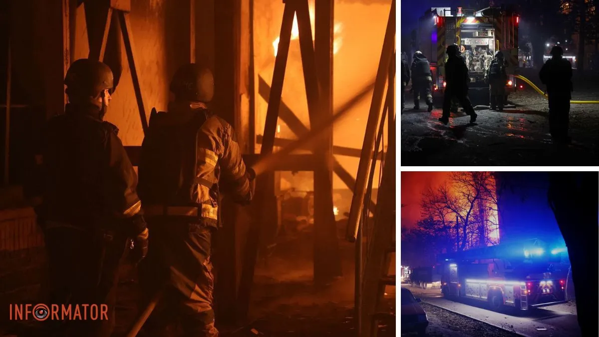 Масована атака «Шахедів» на Дніпро, є поранені: у ДСНС показали нічні фото та відео з місця влучань