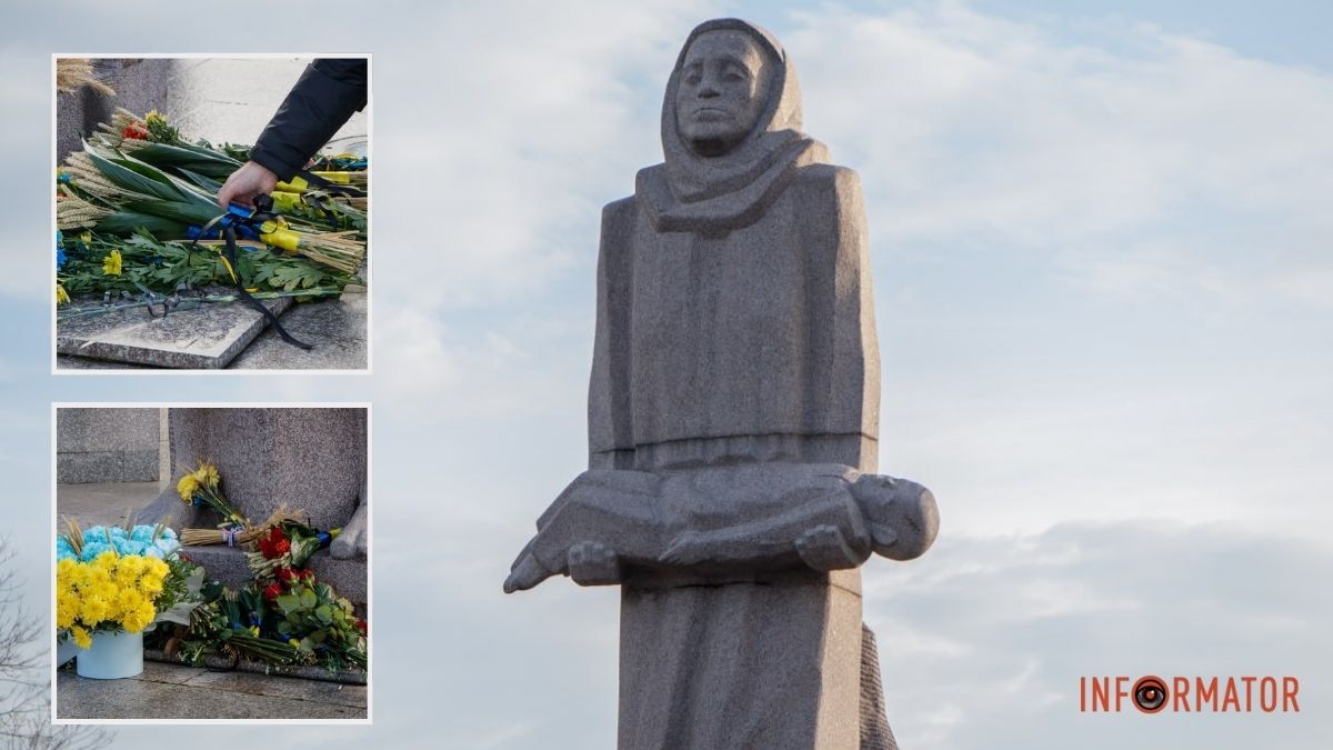 День пам’яті жертв Голодоморів: у Дніпрі поклали квіти до Меморіалу