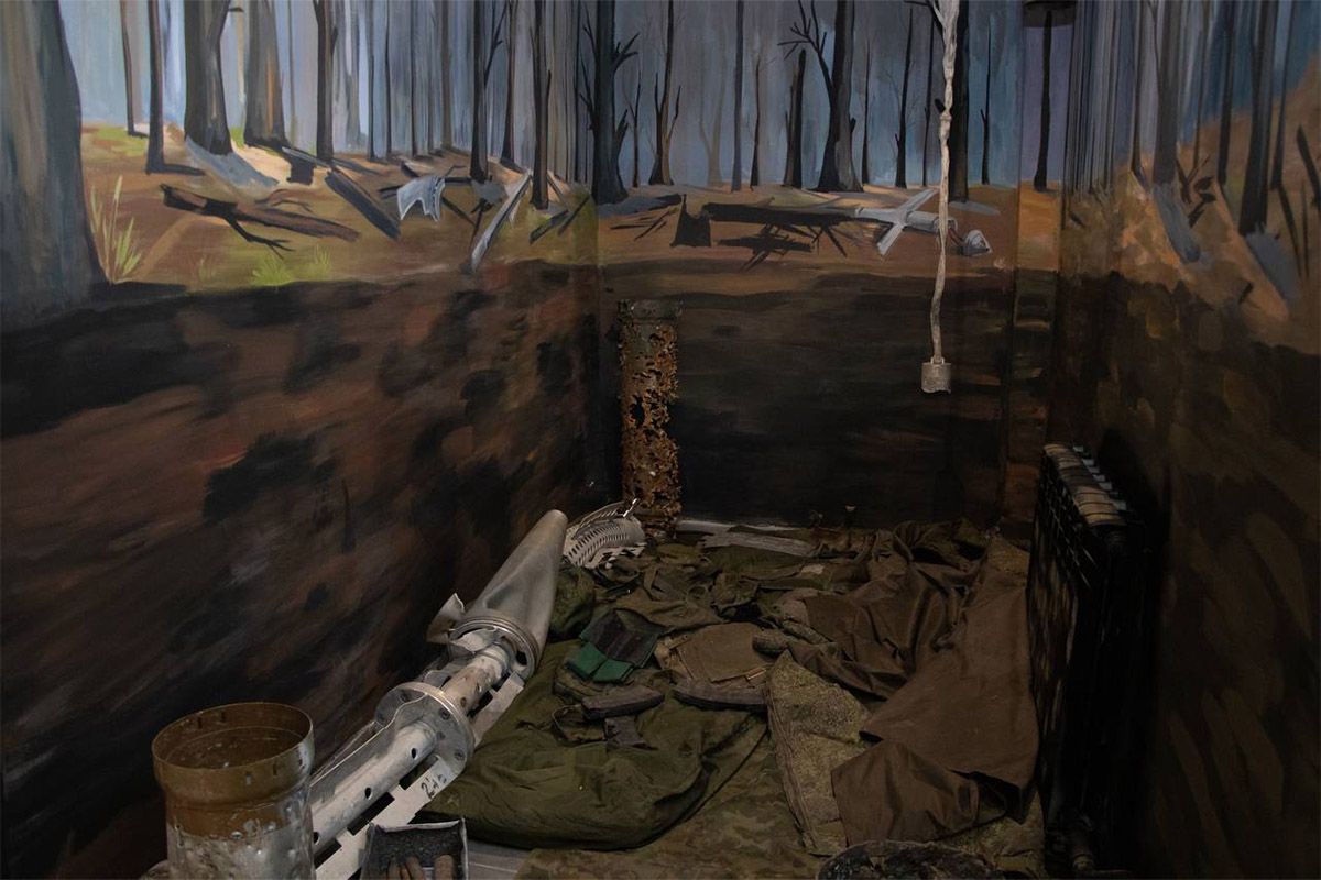 Окрему експозицію присвятили сучасній війні Окрему експозицію присвятили сучасній війні